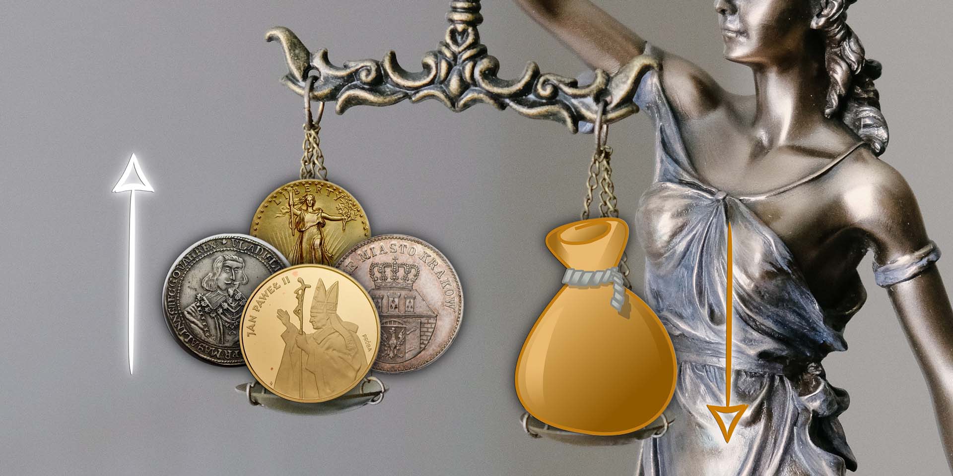waga i kobieta z monetami